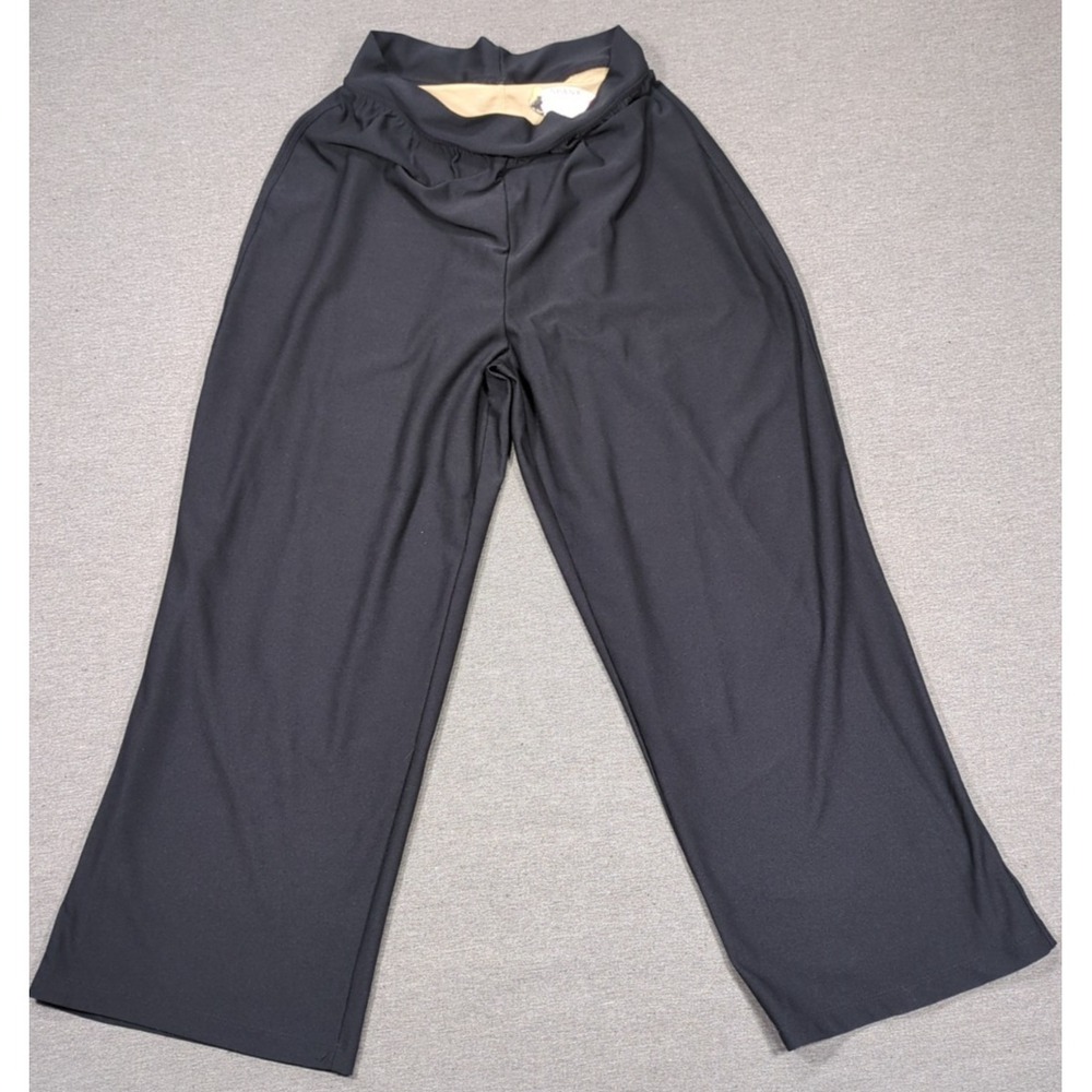 Spanx Dress Pants Black Stretch Womens Size‎ Small Slimming Lined Leg Flattering